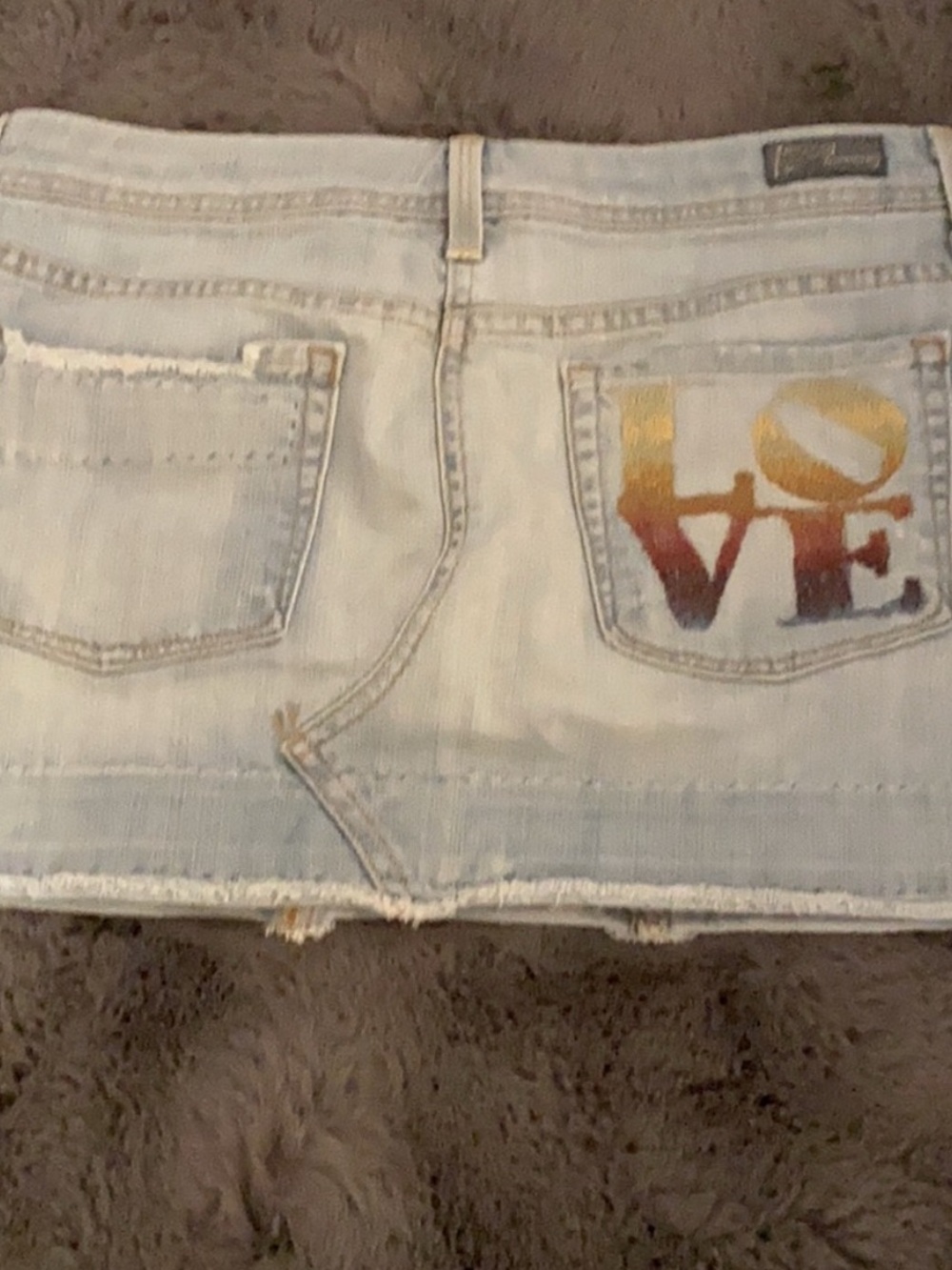 Citizens of humanity, Light Wash Denim LOVE Mini Skirt 24